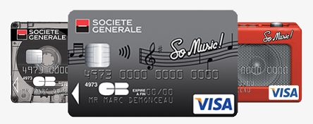 Offre SoMusic Société Générale : Carte bancaire à 0€
