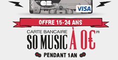 SoMusic par la Société Générale : Carte bancaire gratuite pendant 1 an et bien plus !