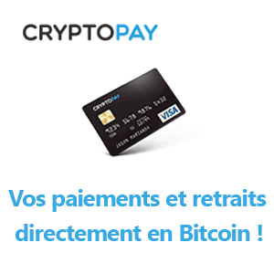 Envoyez vos Bitcoins gratuitement vers votre carte bancaire Cryptopay !